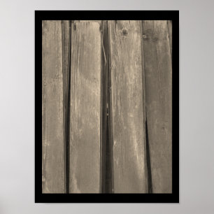 Weathered Barn Wood Poster