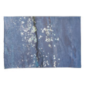 Weathered Blue Paint Abstract Kussensloop (Voorkant-Rechts)