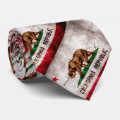 Weathered  California State Flag Stropdas (Opgerold)