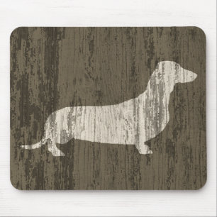 Weathered Dachshund Muismat