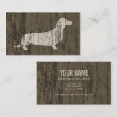 Weathered Dachshund Visitekaartje (Voorkant / Achterkant)