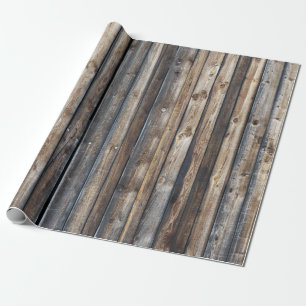 Weathered en Rustic Reclached Colorful Barn Wood Cadeaupapier