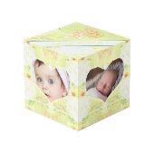 Weathered Floral Fantasy Easter Photo Cube Kubus (Achter hoekig)