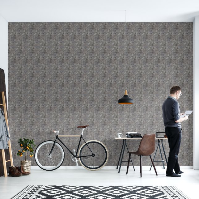 Weathered Gray Cement Sidewalk Behang (Woonkamer)
