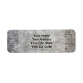 Weathered Gray Cement Sidewalk Etiket (Voorkant)