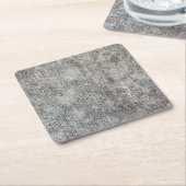 Weathered Gray Cement Sidewalk Vierkante Kartonnen Onderzetter (Schuin)