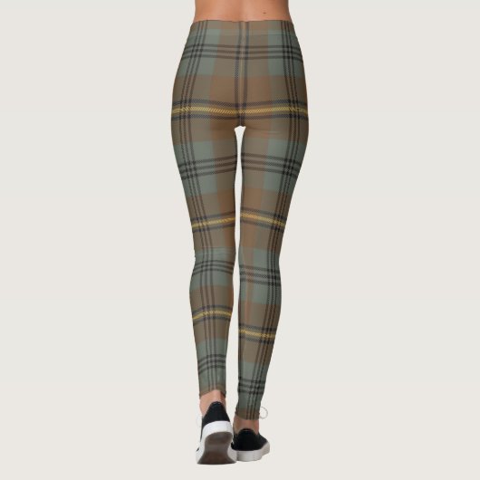 Weathered Johnstone Tartan Pattern Leggings (Achterkant)