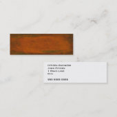 Weathered kopertextuur mini visitekaartje (Voorkant / Achterkant)