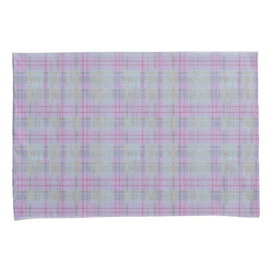 Weathered Lavender Plaid Harmony  Kussensloop (Voorkant-Rechts)