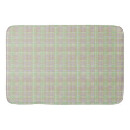 Weathered Neutral Sage Plaid Badmat