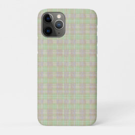 Weathered Neutral Sage Plaid iPhone 11 Pro Hoesje