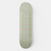 Weathered Neutral Sage Plaid Skateboard (Voorkant)