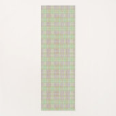 Weathered Neutral Sage Plaid Yogamat (Voorkant)