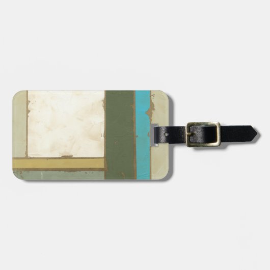 Weathered Panel Paining by Jennifer Goldberger Bagagelabel (Voorkant horizontaal)