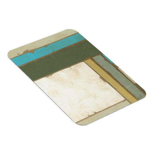 Weathered Panel Paining by Jennifer Goldberger Magneet (Rechterzijde)