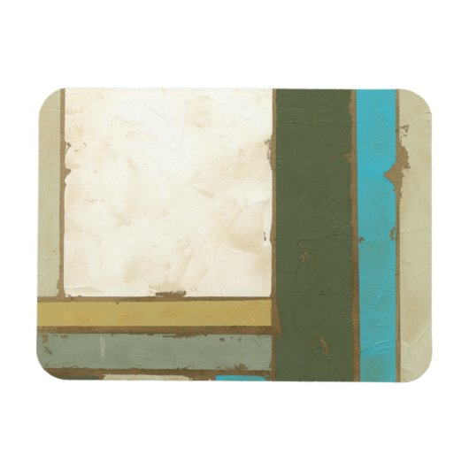 Weathered Panel Paining by Jennifer Goldberger Magneet (Horizontaal)