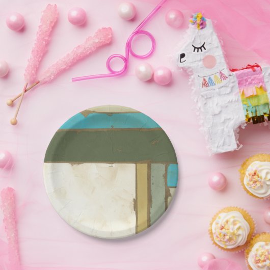 Weathered Panel Paining by Jennifer Goldberger Papieren Bordje (Feest)