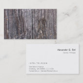 Weathered Power Pole met Stapels en Nail Visitekaartje (Voorkant / Achterkant)