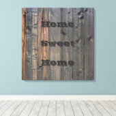 Weathered Redwood Fence Close-up Foto Afbeelding P Canvas Afdruk (Insitu (Houten vloer))