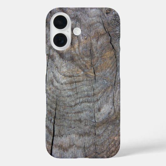 Weathered Rustic Wood Hoesje-Mate iPhone Case (Achterkant)