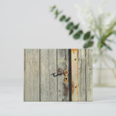 Weathered Rusty Deurhandvat Briefkaart (Staand voorkant)