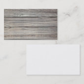  Weathered Wood Achtergrond - Oude raad Visitekaartje (Voorkant / Achterkant)
