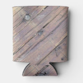 Weathered Wood Rough Textured Deck Blikjeskoeler (Voorkant)