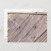 Weathered Wood Rough Textured Deck Briefkaart (Voorkant / Achterkant)