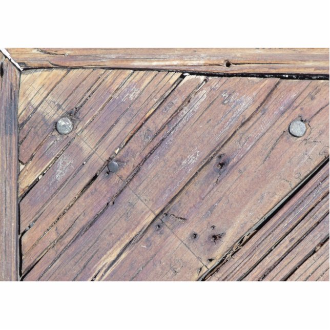 Weathered Wood Rough Textured Deck Fotobeeldje Magneet (Voorkant)