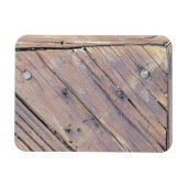 Weathered Wood Rough Textured Deck Magneet (Horizontaal)