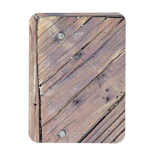 Weathered Wood Rough Textured Deck Magneet (Verticaal)