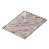 Weathered Wood Rough Textured Deck Notitieblok (Gedraaid)