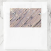 Weathered Wood Rough Textured Deck Rechthoekige Sticker (Tas)
