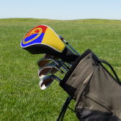 Weatherproof Personalized House Flag Golfheadcover (Insitu)