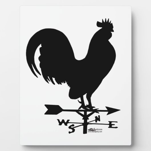 Weathervane Rooster Fotoplaat (Voorkant)