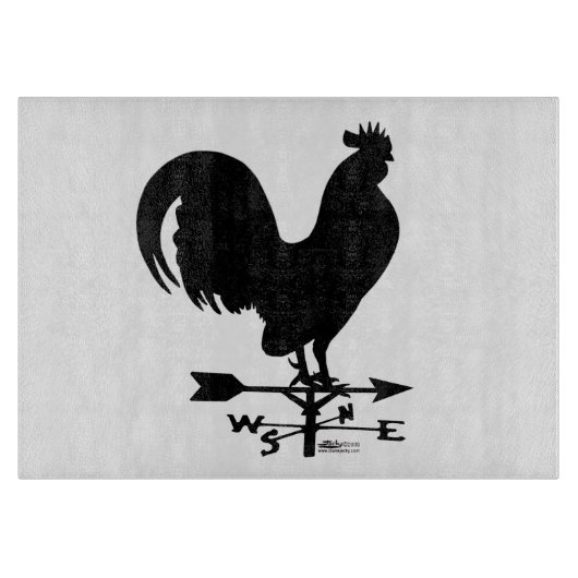Weathervane Rooster Snijplank (Voorkant)