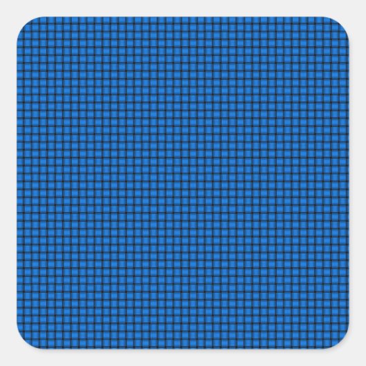 Weave - Azure Vierkante Sticker (Voorkant)