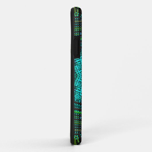 Weave Mandala Blue en Green Case-Mate iPhone Case (Achterkant/rechts)