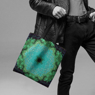 Weave Mandala Blue en Green Draagtas
