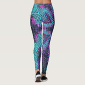 Weave Mandala Blue Pink en Paars Leggings (Achterkant)