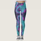 Weave Mandala Blue Pink en Paars Leggings (Voorkant)