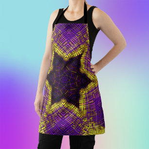 Weave Mandala Paars en Geel Schort