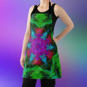 Weave Mandala Pink Blue en Green Schort