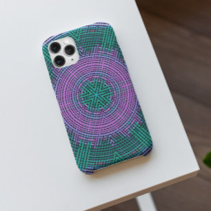 Weave Mandala Pink en Blue iPhone 11 Hoesje