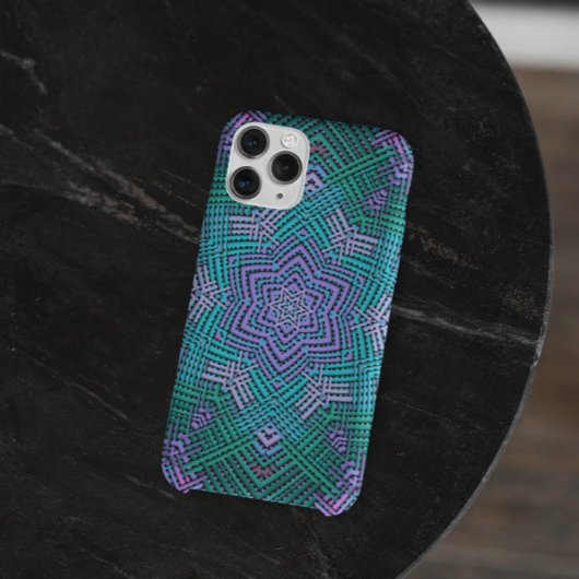 Weave Mandala Pink en Blue Case-Mate iPhone Case