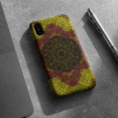 Weave Mandala Yellow en Oranje Case-Mate iPhone Case