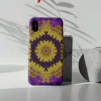 Weave Mandala Yellow en Paars iPhone 11 Hoesje