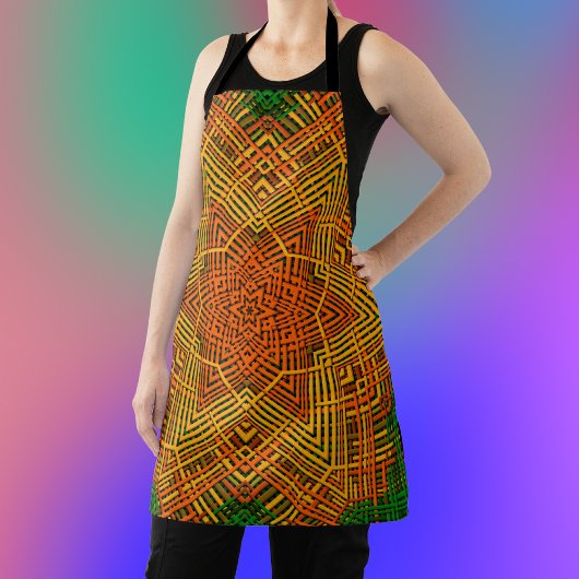 Weave Mandala Yellow Oranje en Green Schort