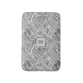 Weave Pattern Design Art  Badmat (Voorkant Verticaal)