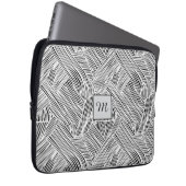 Weave Pattern Design Art  Laptop Sleeve (Voorkant Rechts)